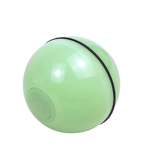 Balle Laser Interactive pour Chat – Jouet LED Rechargeable 360° avec Plumes et Clochette