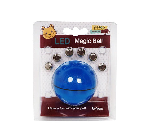 Balle Laser Interactive pour Chat – Jouet LED Rechargeable 360° avec Plumes et Clochette